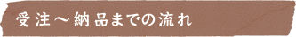 受注〜納品までの流れ